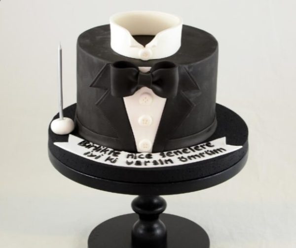 Elegant Tuxedo Cake