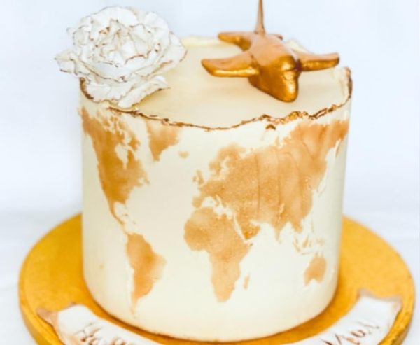 World map cake